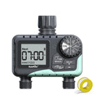 RainPoint 2 Outlet Digital Hose Timer product with LCD display