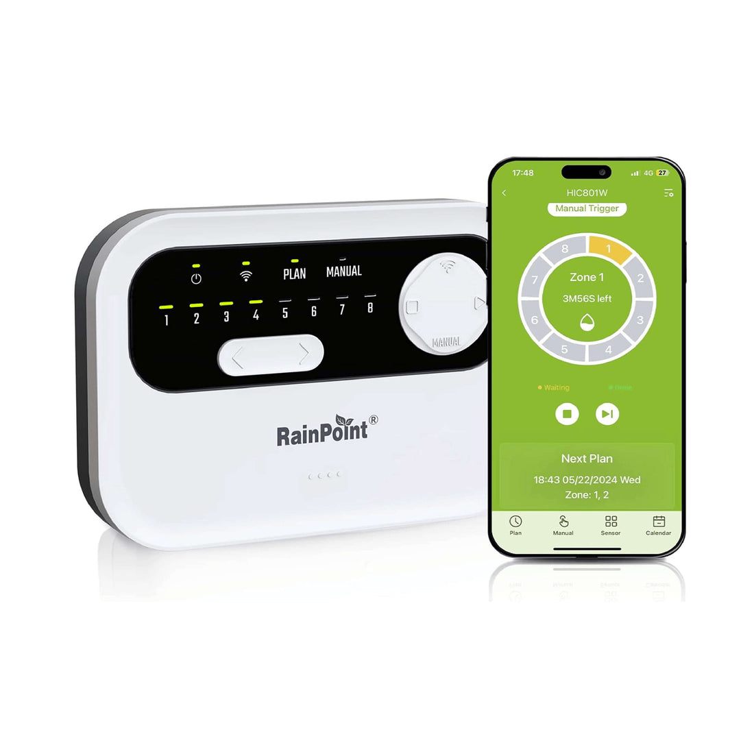 RAINPOINT 8-Zone Smart Sprinkler Controller