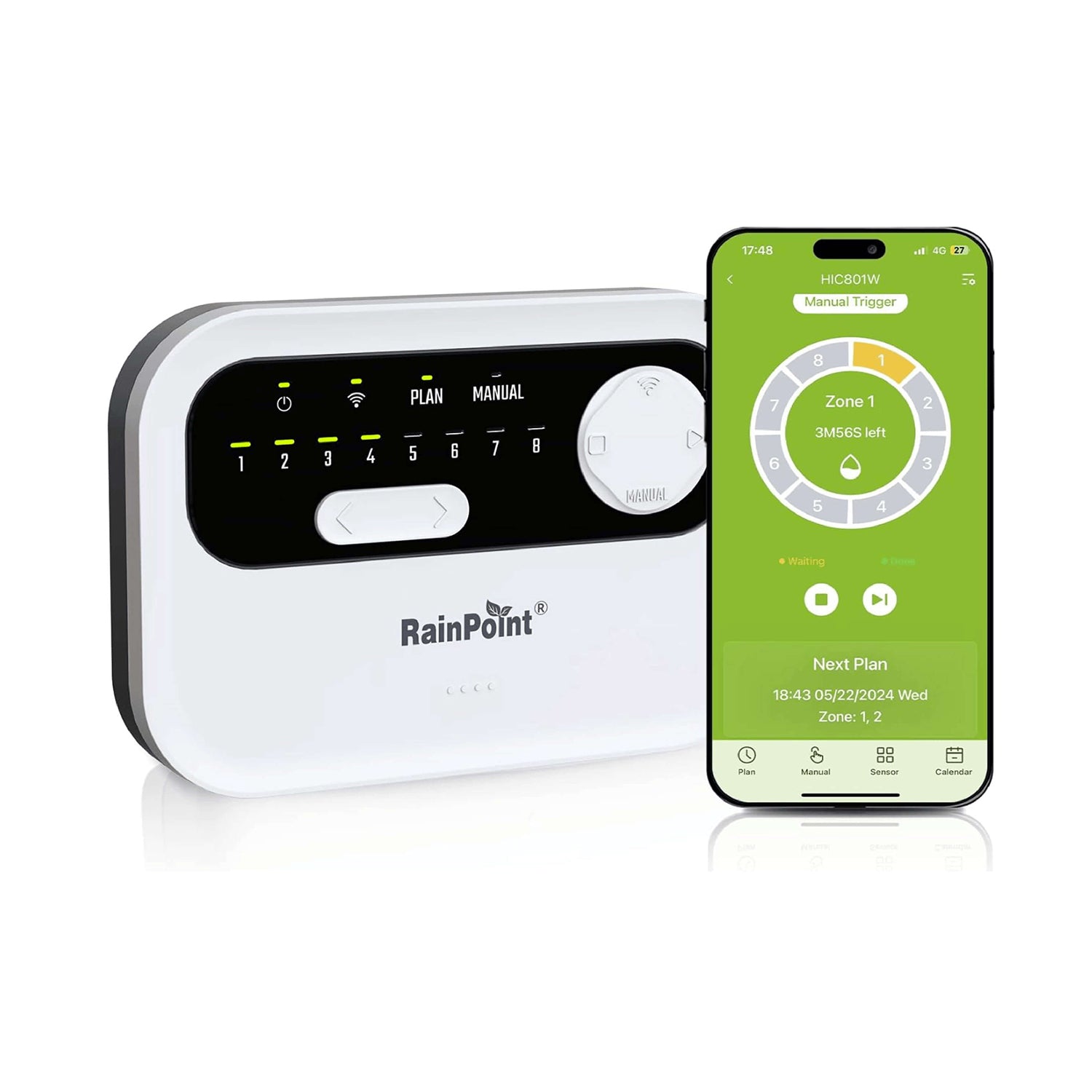 RAINPOINT 8-Zone Smart Sprinkler Controller