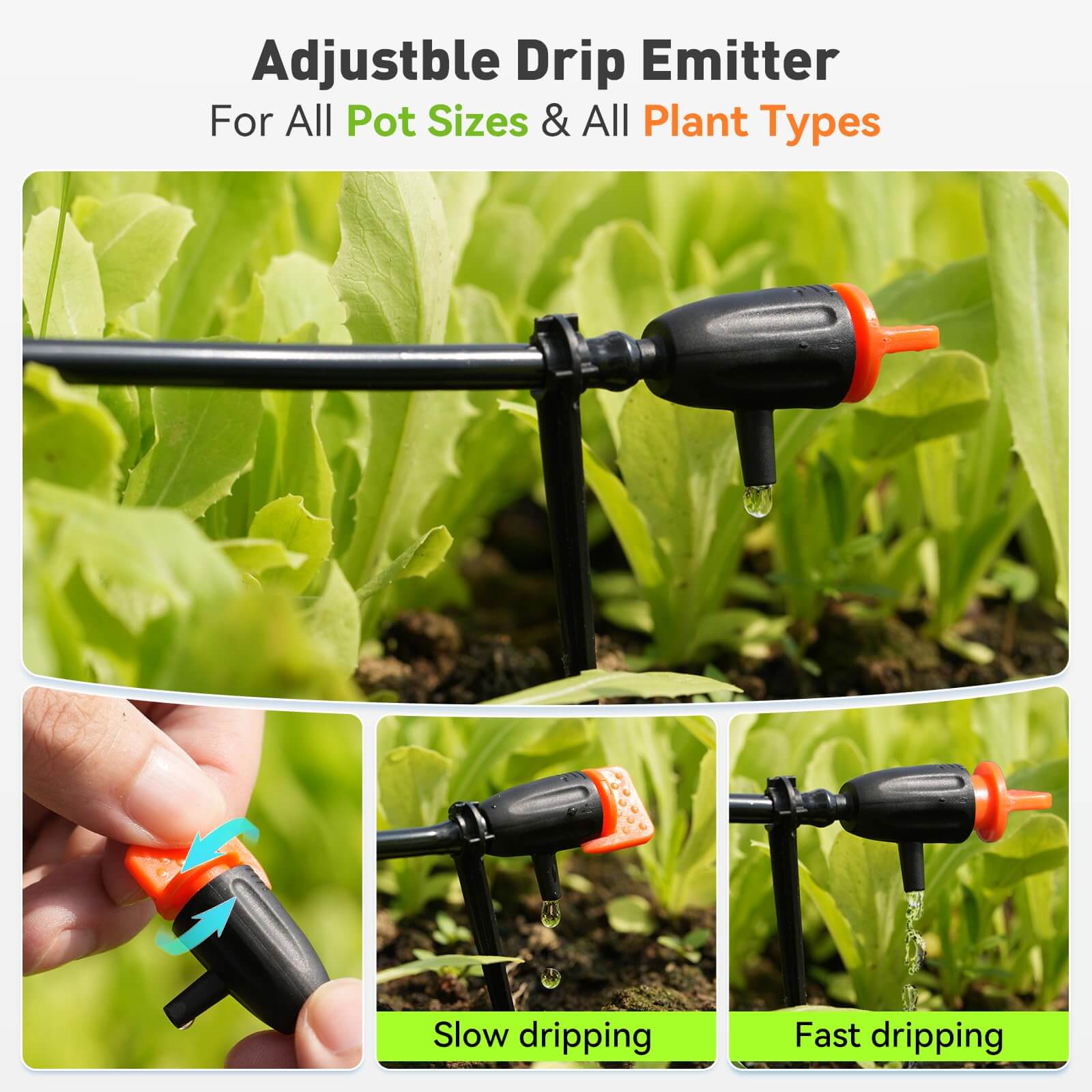RAINPOINT Beginner-Friendly Automatic Plant Waterer Indoor for 10-15 Plants