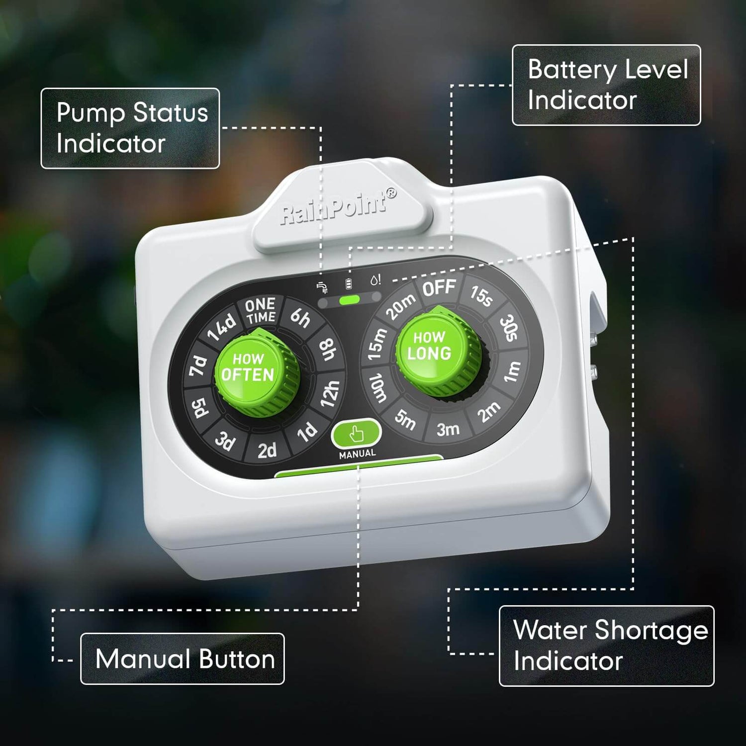 RAINPOINT Beginner-Friendly Automatic Plant Waterer Indoor for 10-15 Plants
