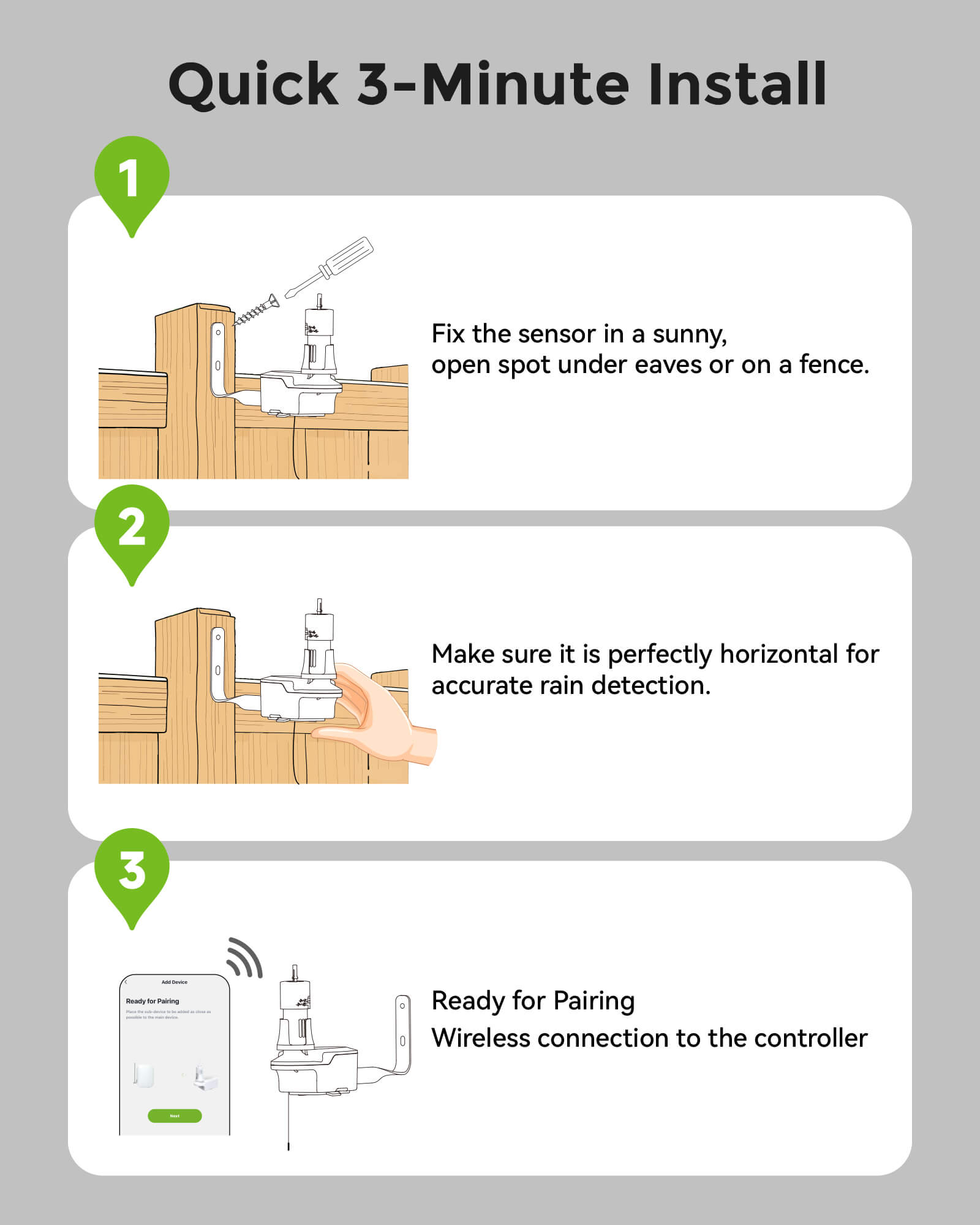 Garden sprinkler rain sensor helping save water